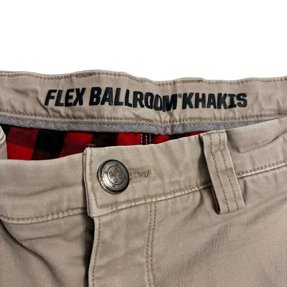 Duluth Trading Company Ballroom Khakis Flannel Lined Pants Men's 36 X 34 - Picture 4 of 6